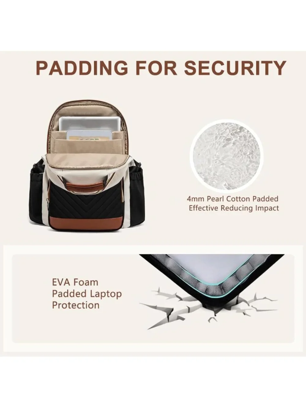 Stylish Laptop Backpack for Women - 15.6